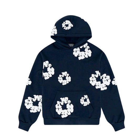 DENIM TEARS – Hoodie Dark Blue DRIPPED