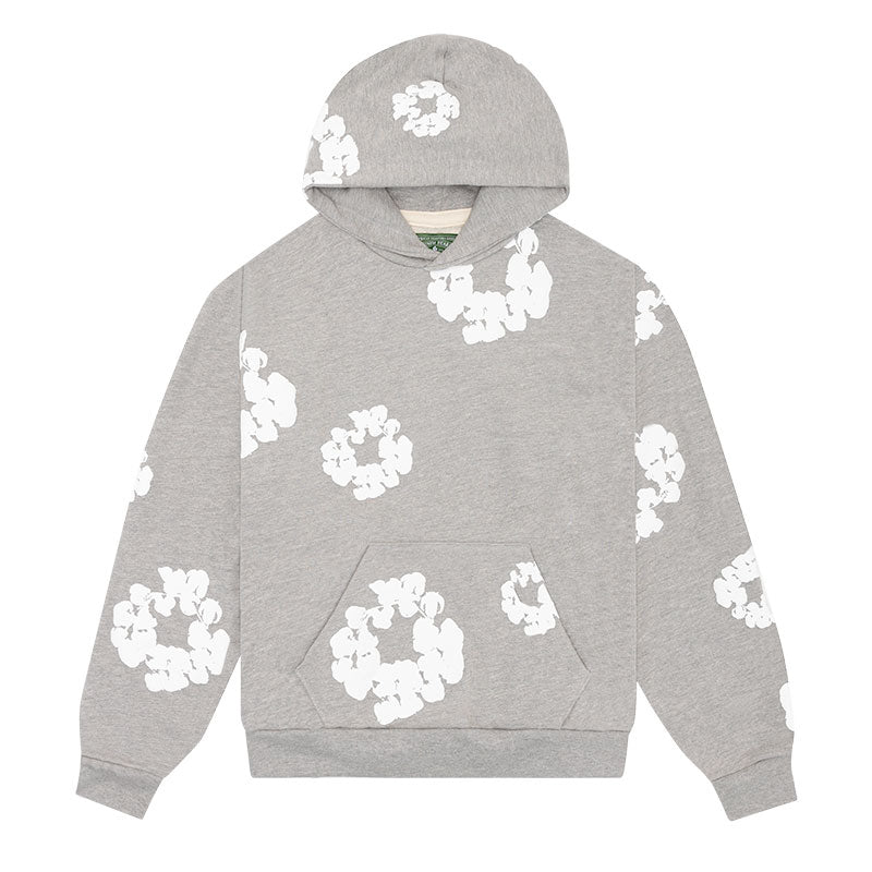 DENIM TEARS – Hoodie Grey DRIPPED