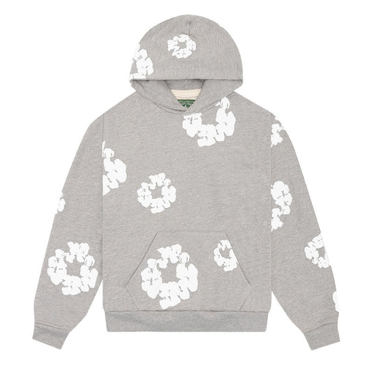 DENIM TEARS – Hoodie Grey DRIPPED