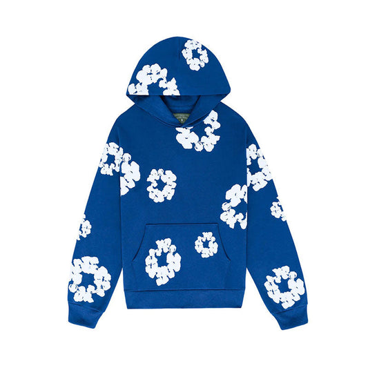 DENIM TEARS – Hoodie blue DRIPPED