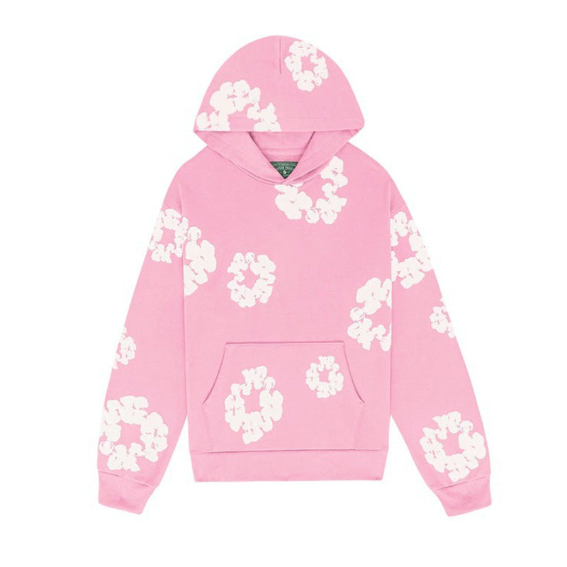 DENIM TEARS – Hoodie pink DRIPPED