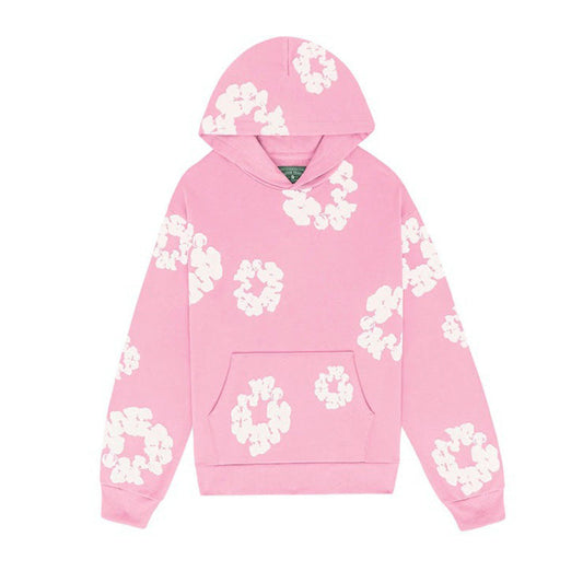 DENIM TEARS – Hoodie pink DRIPPED